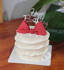 Nơ đất nặn Chiều dài 12,5cm cao 7cm-MÀU ĐỎ.