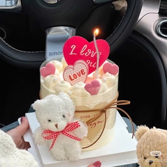 Gấu bông size 12cm (không gồm khăn và mũ)-MÀU TRắng.