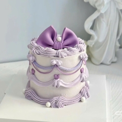 Nơ đất nặn Chiều dài 12,5cm cao 7cm-MÀU TÍM.
