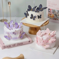 Set 10 bướm giấy 2 lớp -ĐEN.