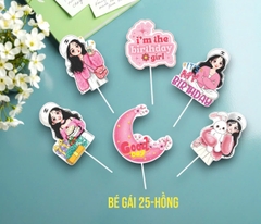 10 set giấy- bé gái màu HỒNG HD.