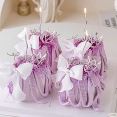 Vương miện mini bạc (không đính hạt đá).