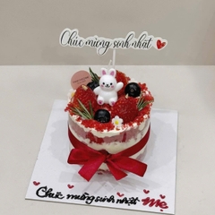 Vỉ 3 nến thỏ trắng giơ tay.