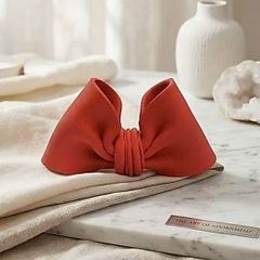 Nơ đất nặn Chiều dài 12,5cm cao 7cm-MÀU ĐỎ.