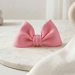 Nơ đất nặn Chiều dài 12,5cm cao 7cm-MÀU HỒNG.