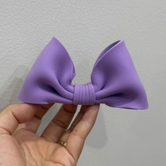 Nơ đất nặn Chiều dài 12,5cm cao 7cm-TÍM NHẠT.