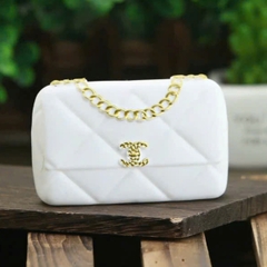 Túi Chanel - trắng (nhựa).