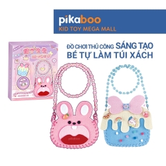 Túi xách cho bé gái Pikaboo, đồ chơi DIY giáo dục thủ công nghệ thuật tự làm túi xách đầy sáng tạo
