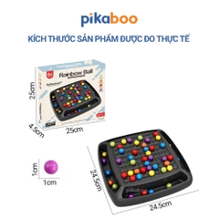 Đồ chơi xếp bi nhiều màu rèn phản xạ nhanh Pikaboo, đồ chơi tư duy 84 chi tiết 2-4 người chơi