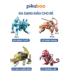 Đồ chơi xếp hình theo chủ đề có miếng ghép phát sáng Pikaboo, dễ tạo kiểu cho bé thỏa sức sáng