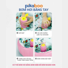 Chậu tắm phao trẻ em cao cấp Pikaboo chất liệu dày dặn, chống trơn trượt an toàn cho bé