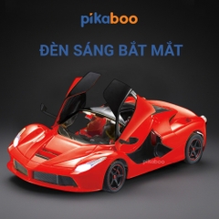 Ô tô điều khiển từ xa cao cấp Pikaboo , đồ chơi cho bé trai kiểu dáng xe đua mở cánh hiện đại