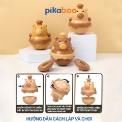 Đồ chơi con quay Capybara Pikaboo, đồ chơi thể thao giải trí giảm stress, chất liệu an toàn cho bé