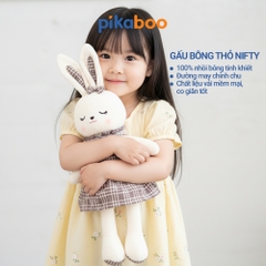 Gấu bông Thỏ mặc váy 50cm cao cấp Pikaboo, thú nhồi bông thỏ dễ thương mềm mại an toàn cho da bé