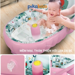 Chậu tắm phao trẻ em cao cấp Pikaboo chất liệu dày dặn, chống trơn trượt an toàn cho bé
