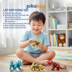 Đồ chơi xếp hình theo chủ đề có miếng ghép phát sáng Pikaboo, dễ tạo kiểu cho bé thỏa sức sáng