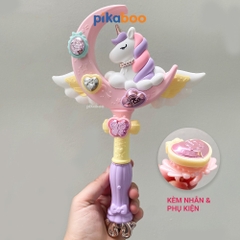 Đồ chơi gậy phát sáng cho bé Pikaboo, kiểu dáng gậy phép thuật âm thanh, ánh sáng đẹp mắt