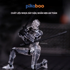 Đồ chơi lắp ráp mô hình 3D Robot Pikaboo, mô hình có khớp linh hoạt cho bé thỏa sức sáng tạo
