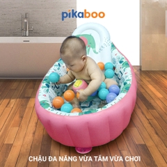 Chậu tắm phao trẻ em cao cấp Pikaboo chất liệu dày dặn, chống trơn trượt an toàn cho bé