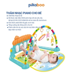 Đồ chơi thảm nhạc piano cho bé Pikaboo, kèm xúc xắc, chất liệu cao cấp an toàn
