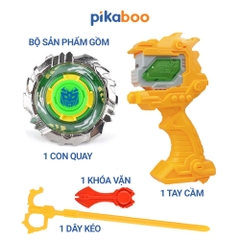 Đồ chơi con quay vô cực đại chiến Pikaboo, chất liệu nhựa kết hợp kim loại cao cấp an toàn bền đẹp