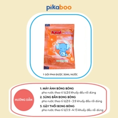 Bong bóng xà phòng dùng cho đồ chơi tạo ra nhiều bong bóng giúp bé vui chơi thích thú