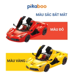 Ô tô điều khiển từ xa cao cấp Pikaboo , đồ chơi cho bé trai kiểu dáng xe đua mở cánh hiện đại