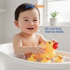 Đồ chơi chíp con vật thả bồn tắm cao cấp Pikaboo, hình con vật đáng yêu ngộ nghĩnh an toàn cho bé