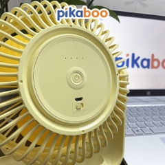 Quạt tích điện quạt sạc để bàn cao cấp Pikaboo chất liệu nhựa an toàn màu sắc hiện đại sang trọng