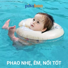 Phao cổ cho bé Pikaboo dùng cùng phao chậu, bồn tắm cho bé 0-12 tháng tắm tập bơi vận động thư giãn