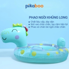 Phao bơi cho bé Pikaboo, kiểu dáng phao ngồi đẹp, chất liệu cao cấp dai bền hoạ tiết in hình sắc nét