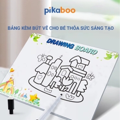 Đồ chơi ghép tranh chủ đề có bảng vẽ thông minh Pikaboo, lắp ráp thông minh bé vừa học vừa chơi