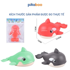 Đồ chơi cá heo phun nước nhà tắm Pikaboo, họa tiết bắt mắt, chất liệu silicone mềm dẻo an toàn