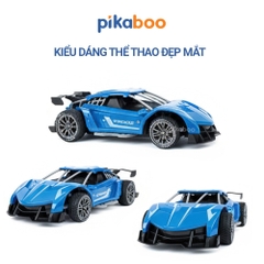 Ô tô điều khiển từ xa phun sương siêu ngầu Pikaboo, đồ chơi cho bé trai kiểu dáng xe đua hiện đại