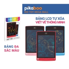 Bảng vẽ điện tử tự xóa thông minh LCD Pikaboo, bảng vẽ đa sắc màu bé thỏa sức sáng tạo theo sở thích