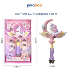 Đồ chơi gậy phát sáng cho bé Pikaboo, kiểu dáng gậy phép thuật âm thanh, ánh sáng đẹp mắt