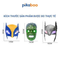 Mặt nạ siêu nhân cho bé trai Pikaboo, có đèn sáng nhấp nháy bắt mắt