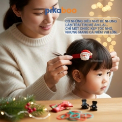 Cặp tóc, dây buộc tóc Giáng Sinh cho bé Pikaboo, món quà Noel xinh xắn