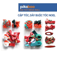 Cặp tóc, dây buộc tóc Giáng Sinh cho bé Pikaboo, món quà Noel xinh xắn