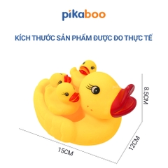 Đồ chơi chíp con vật thả bồn tắm cao cấp Pikaboo, hình con vật đáng yêu ngộ nghĩnh an toàn cho bé