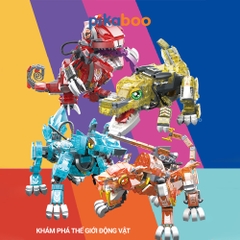 Đồ chơi xếp hình theo chủ đề có miếng ghép phát sáng Pikaboo, dễ tạo kiểu cho bé thỏa sức sáng