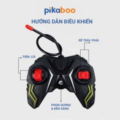Ô tô điều khiển từ xa phun sương Pikaboo, đồ chơi cho bé trai kiểu dáng xe đua nhào lộn 360 độ