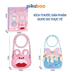 Túi xách cho bé gái Pikaboo, đồ chơi DIY giáo dục thủ công nghệ thuật tự làm túi xách đầy sáng tạo