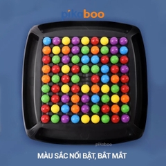 Đồ chơi xếp bi nhiều màu rèn phản xạ nhanh Pikaboo, đồ chơi tư duy 84 chi tiết 2-4 người chơi