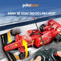 Ô tô điều khiển từ xa phun sương Pikaboo, đồ chơi cho bé trai kiểu dáng xe đua nhào lộn 360 độ