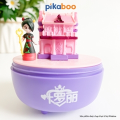 Đồ chơi hộp nhạc vặn cót Pikaboo, công chúa di chuyển xung quanh lâu đài âm thanh du dương