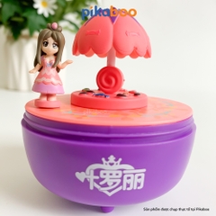 Đồ chơi hộp nhạc vặn cót Pikaboo, công chúa di chuyển xung quanh lâu đài âm thanh du dương