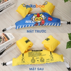Phao bơi liền thân cho bé Pikaboo kiểu dáng đẹp, chất liệu cao cấp dai bền, hoạ tiết in hình sắc nét