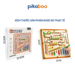 Đồ chơi mê cung khủng long từ tính Pikaboo bằng gỗ an toàn chủ đề khủng long cho bé từ 3 tuổi