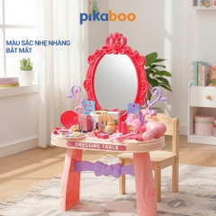 Đồ chơi bàn trang điểm Pikaboo cho bé vui chơi nhập vai sáng tạo, chất liệu nhựa an toàn